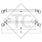 Essieu EURO1 900kg freiné type d'essieu B 850-5, ACE Vacancy 380 ET