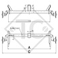 Achse ungebremst 750kg PLUS OPTIMA Achstyp 700-5 mit Bügel und hohem Achsbock, Humbaur 1426238