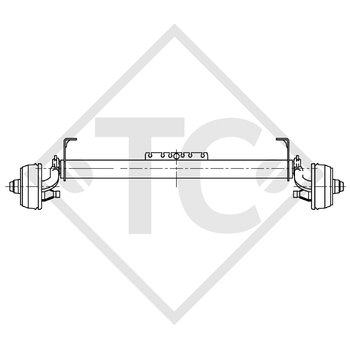 Braked axle 750kg BASIC axle type B 700-5