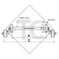 Braked axle 750kg BASIC axle type B 700-5