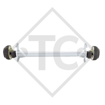 Braked axle 1300kg EURO COMPACT axle type B 1200-5, Trigano