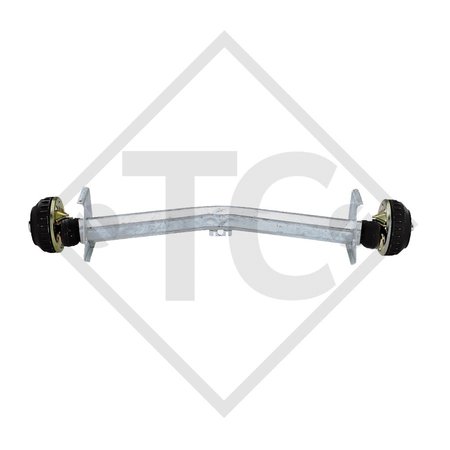 Braked axle 1360kg EURO Plus axle type DELTA SIN 12-3, Eriba Hymer 525