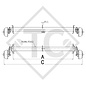 Braked axle 1300kg EURO COMPACT axle type B 1200-5, Trigano