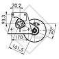 Assale frenato 1300kg EURO COMPACT tipo di assale B 1200-5, Trigano