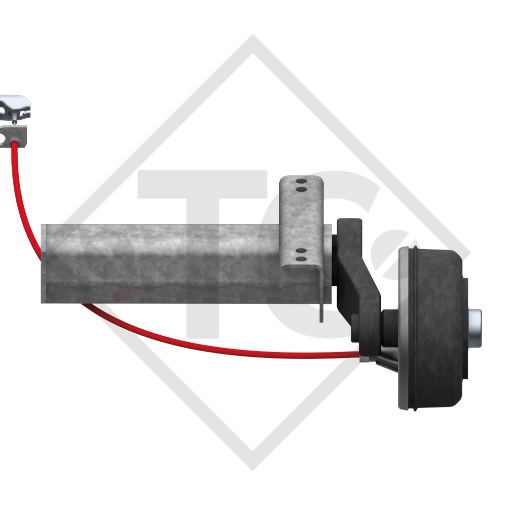 Semi ejes con freno 1600kg tipo de eje B 1600-1 (Paar) EURO1 para soldar