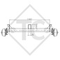 Braked axle 1350kg EURO COMPACT axle type B 1200-6, Saris