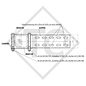 Raccord de flèche pour corps d'essieu 80mm / position du bras de suspension 20° (paire)