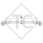 Braked axle 1300kg EURO Plus axle type DELTA SI-N 12, Bürstner TK490