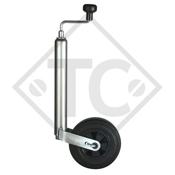 Rueda jockey ø48mm redondo con PINSTOP, 1224351, para caravanas, remolques  y semirremolques - Trailer Center Discount GmbH