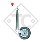 Jockey wheel ø48mm round PLUS, for caravans, car trailers, machines for building industry