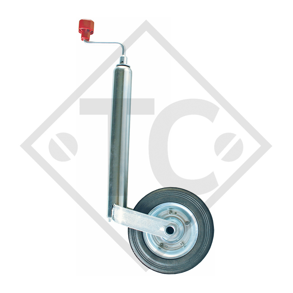 Jockey wheel ø48mm round PLUS, for caravans, car trailers, machines for building industry