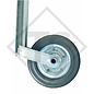 Jockey wheel ø48mm round PLUS, for caravans, car trailers, machines for building industry