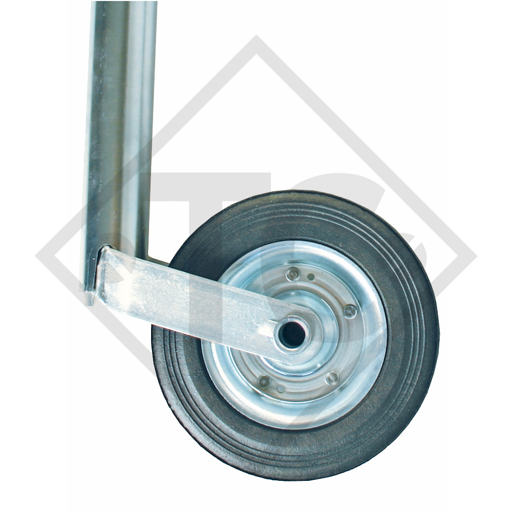 Jockey wheel ø48mm round PLUS, for caravans, car trailers, machines for building industry