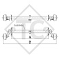 Achse gebremst 900kg EURO1 Achstyp B 850-5, KIP