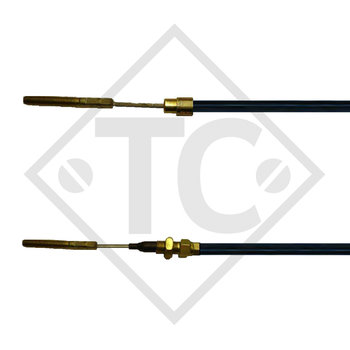 Cable bowden 2240001378 con 2x rosca M10, funda con rosca M14, versión A - acero