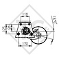 Essieu EURO Plus 1300kg freiné type d'essieu DELTA SI-N 12 KNAUS