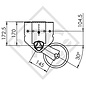 Eje sin freno 750kg PLUS OPTIMA tipo de eje 700-5 con soporte intermedio aumentado, Saris