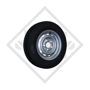 Roue 185/60R12C avec Trailer jante 5.50x12, 5/66/112 ET30