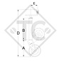 Rueda jockey □70mm cuadrado, abatible tipo S 124Z con llanta acero, para caravanas, remolques de automóviles, máquinas para la construcción y sistemas de atraque de aviones