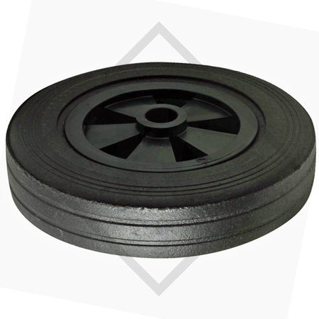 Solid rubber wheel 200x50mm, type RRG 920DP for jockey wheel, type FC239, FC241