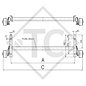 Essieu EURO COMPACT 1000kg freiné type d'essieu B 850-10 THULE - HUMER