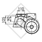 Braked axle 1500kg EURO1 axle type DELTA SIN 14-1, Knaus Azur
