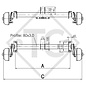 Braked axle 1000kg EURO COMPACT axle type B 850-10, Pongratz