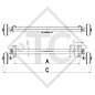 Eje con freno 1750kg EURO Plus tipo de eje B 1800-8