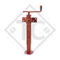 Steday leg □70mm square with adjustable connection, type PE 595, for agricultural machines and trailers, machines for building industry, implements for road maintenance and snow