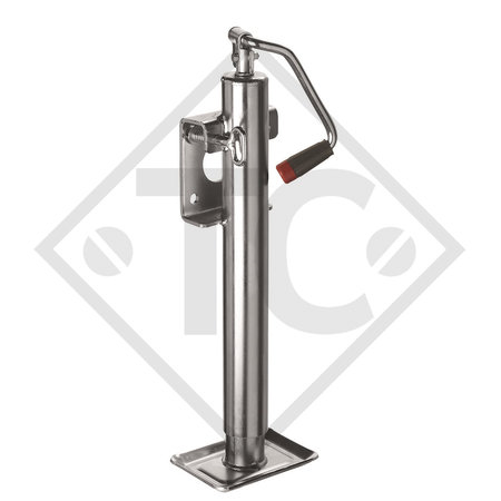 Steday leg ø51mm round, type SF 2102, galvanised