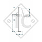 Béquille □60mm carré avec manivelle latérale, type DT 490, pour machines et remorques agricoles, machines pour l'industrie du bâtiment, équipements pour l’entretien routier et l’enneigement