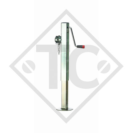 Steday leg □60mm square, type DT 496HE/Z, galvanised