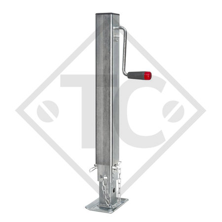 Steday leg □70mm square, type DG 590/3SF, galvanised