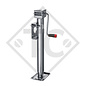 Steday leg ⌀51mm, side crank and reductions gears, double speed, type LF 2101W, galvanised, for agricultural machines and trailers, machines for building industry, implements for road maintenance and snow