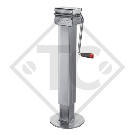 Steday leg □80mm square, type DG 706Z, galvanised