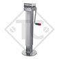 Steday leg □80mm square with side crank, with reduction unit, type DG 706Z, galvanised, for agricultural machines and trailers, machines for building industry, implements for road maintenance and snow