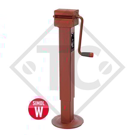 Béquille □70mm carré, type DG 701W