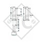 Landing gear □110mm square, three-stage, type K 450