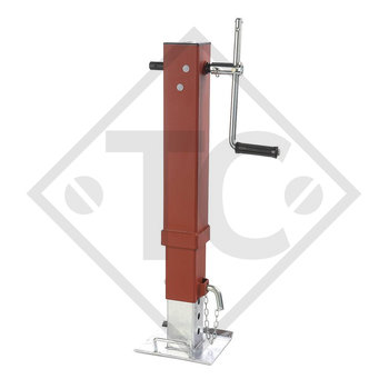 Landing gear □110mm square, type K 450, for tandem-axle trailers