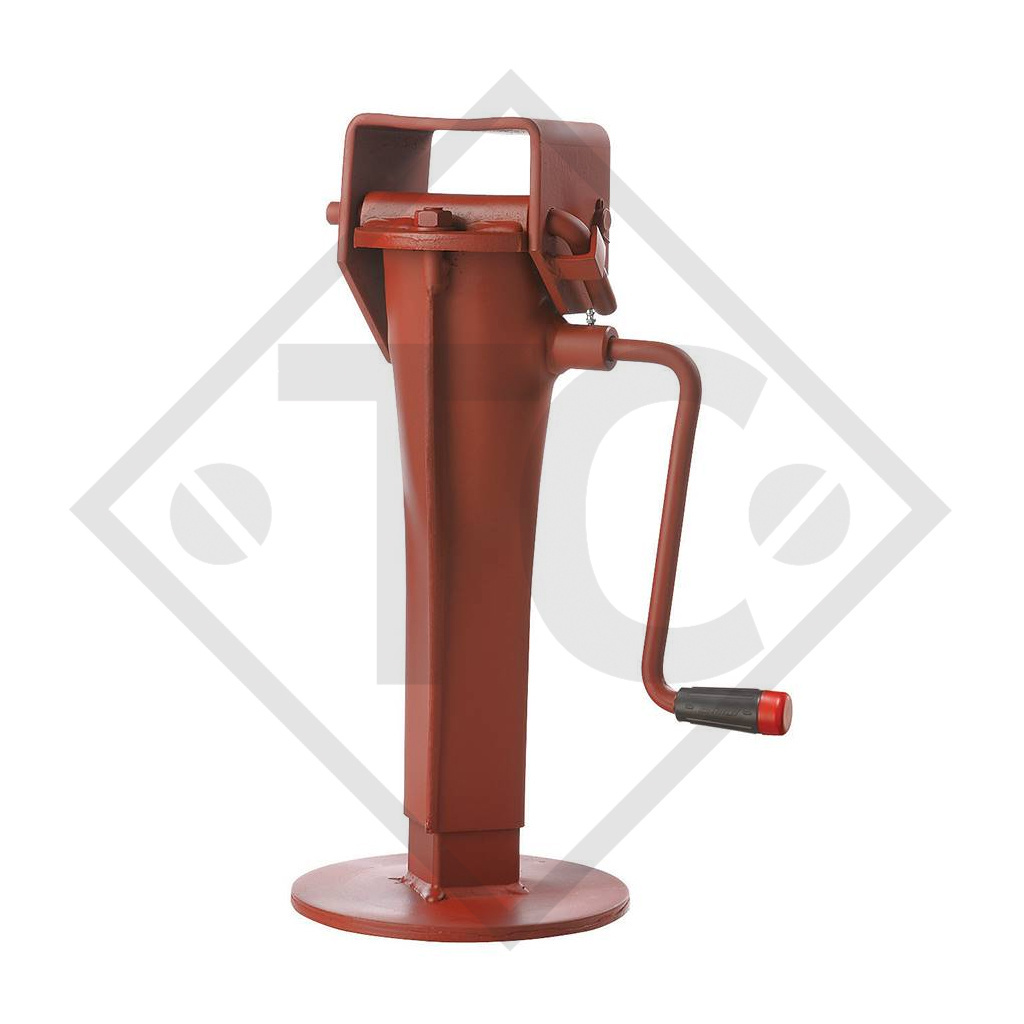 Steday leg □70mm square with tipping connection, type DN 511S, for agricultural machines and trailers, machines for building industry, implements for road maintenance and snow