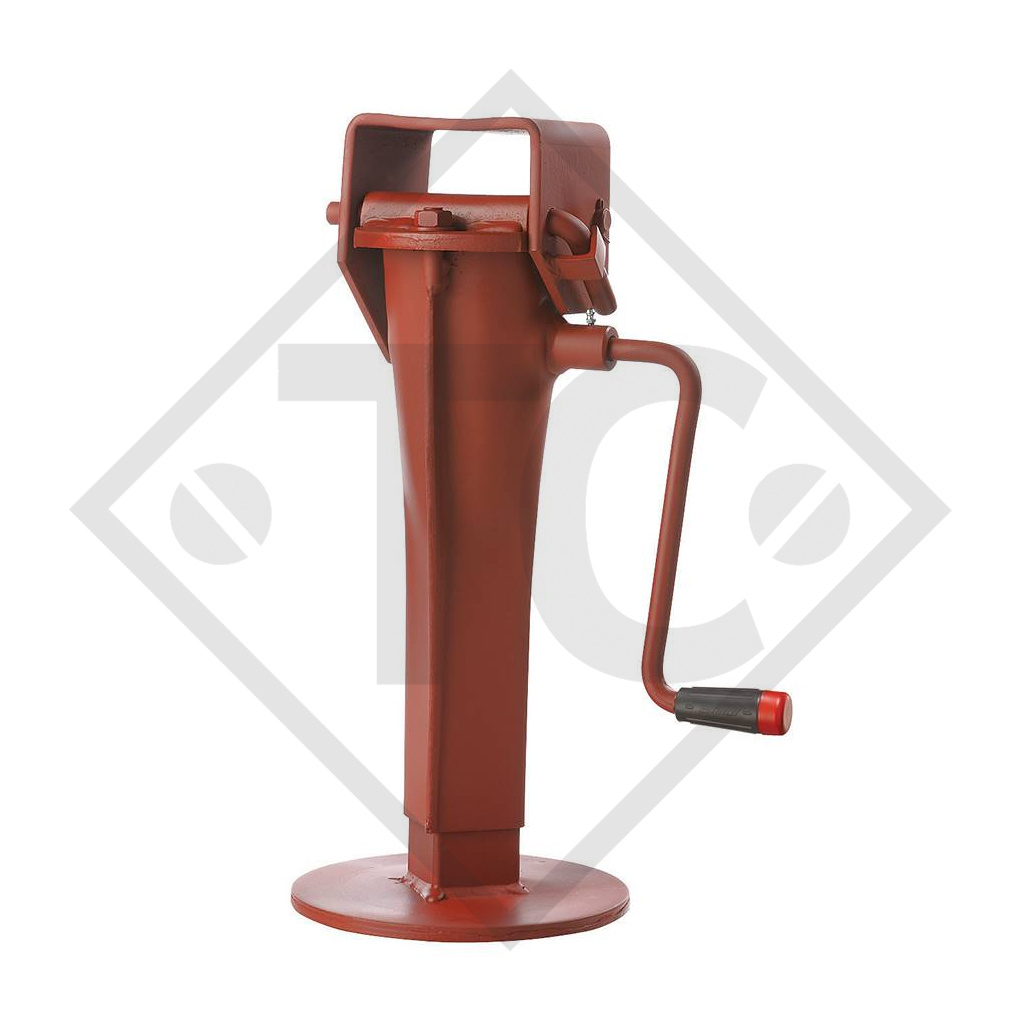 Steday leg □70mm square with tipping connection, type DN 512S, for agricultural machines and trailers, machines for building industry, implements for road maintenance and snow