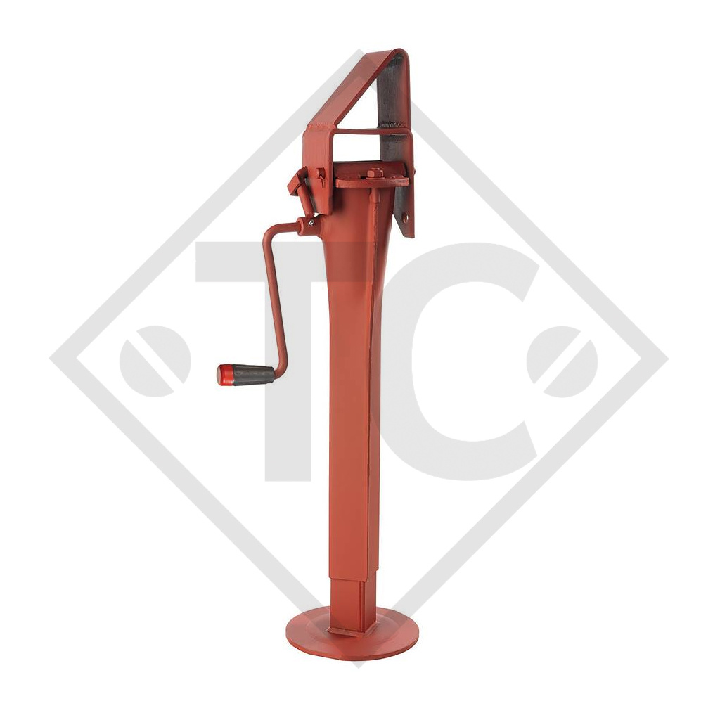 Steday leg □70mm square with tipping connection, type DN 513L, for agricultural machines and trailers, machines for building industry, implements for road maintenance and snow