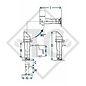Apoyo giratorio para remolque con ejes en tándem, de tres niveles, tipo DS 510RC/L