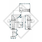 Crics pivotables pour remorque tandem, trois niveaux, type DS 510RC/L