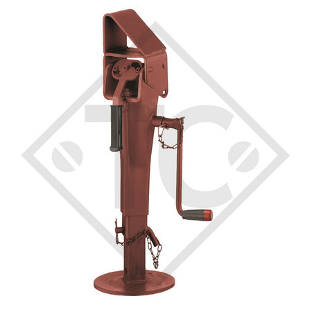 Supporto orientable per rimorchio tandem, con bloccaggio di sicurezza automatico, tipo DS 613AL