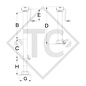 Steday leg certified □80mm square, double speed, integrated drop leg safety system, type QDG 706/3SFW, for agricultural machines and trailers, machines for building industry, implements for road maintenance and snow