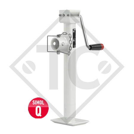 Piedino di stazionamento certificati ø60mm tondo, tipo QLT 3153W