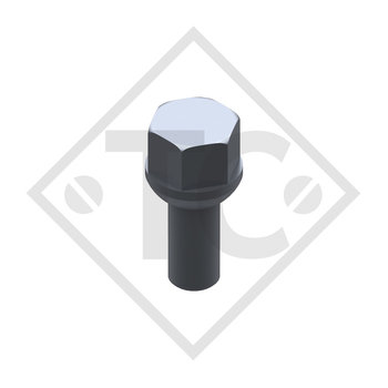 Ball-head wheel bolt M12x1.5