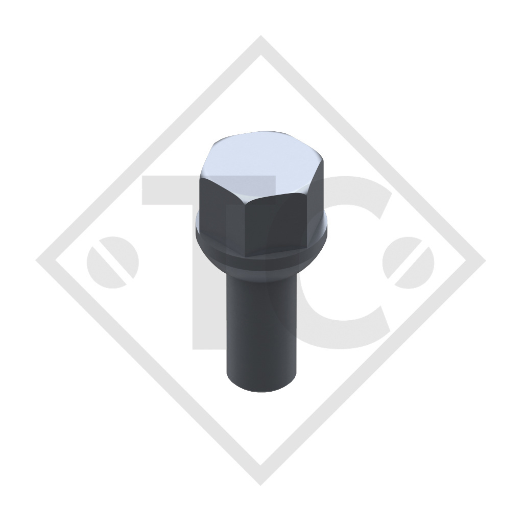 Ball-head wheel bolt M12x1.5