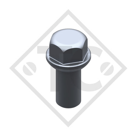 Ball-head wheel bolt M14x1.5